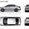Photo dimensions extérieures (mm) Peugeot 301 I restylée (2016